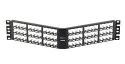 CPA72BLY, Panduit Mini-Com Patch Panel, 72Port, Angled, All Metal Shielded, Black (MOQ: 1; Increment of 1)