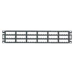 CPP72FMWBLY, Panduit Patch Panel,72Pt,MF Mount, Black (MOQ: 1; Increment of 1)
