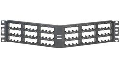 CPPA72FMWBLY, Panduit Mini-Com Patch Panel 72-port, Modular Flush Mount, Black (MOQ: 1; Increment of 1)