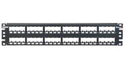 CP48BLY, Panduit Mini-Com Patch Panel, 48 Port, All Metal Shielded, Black (MOQ: 1; Increment of 1)