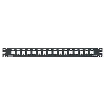 CP16BLY, Panduit PatchPanel,16Pt,Metal, Black (MOQ: 1; Increment of 1)
